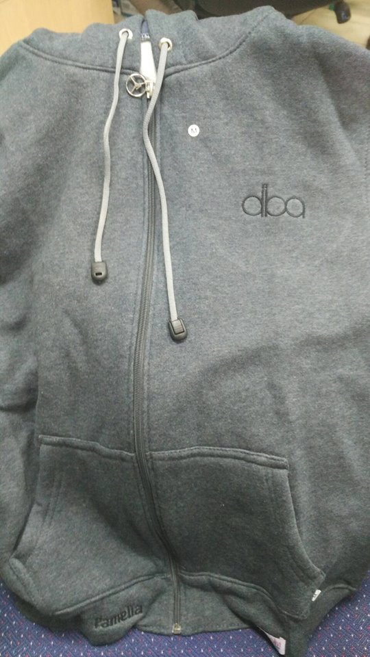 zipper hoodie bordir Andy Leo