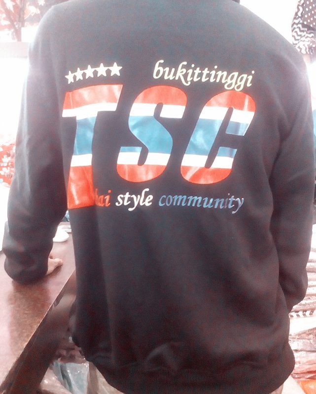 zipper hoodie thai style community hitam Riko Aprinal Putra