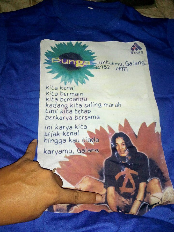 kaos band Bunga Enda